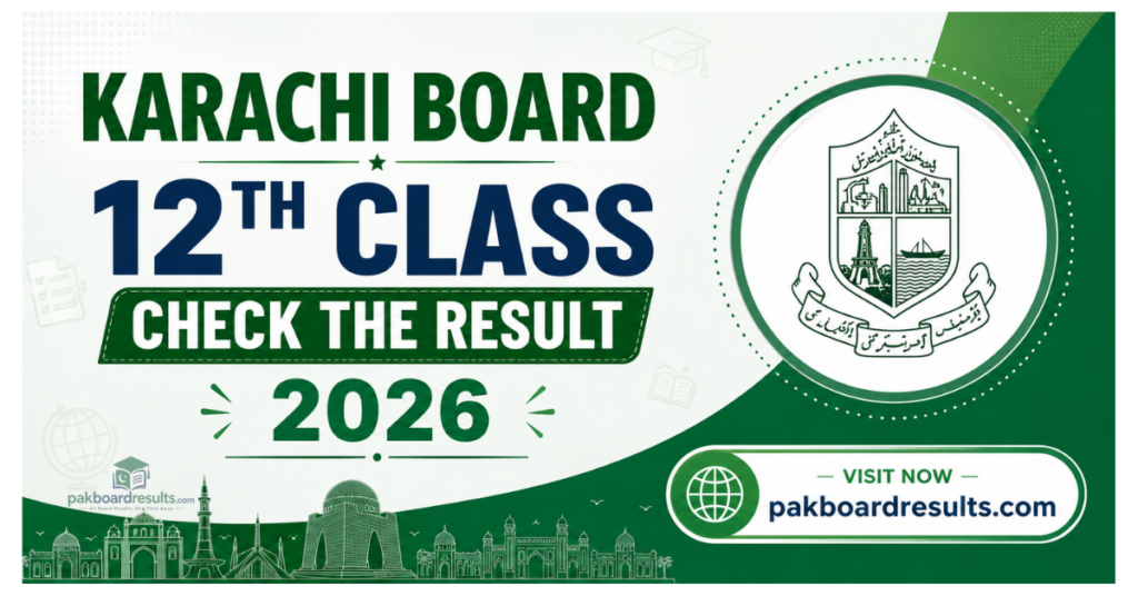 Karachi Board 12th Class Check the result 2026