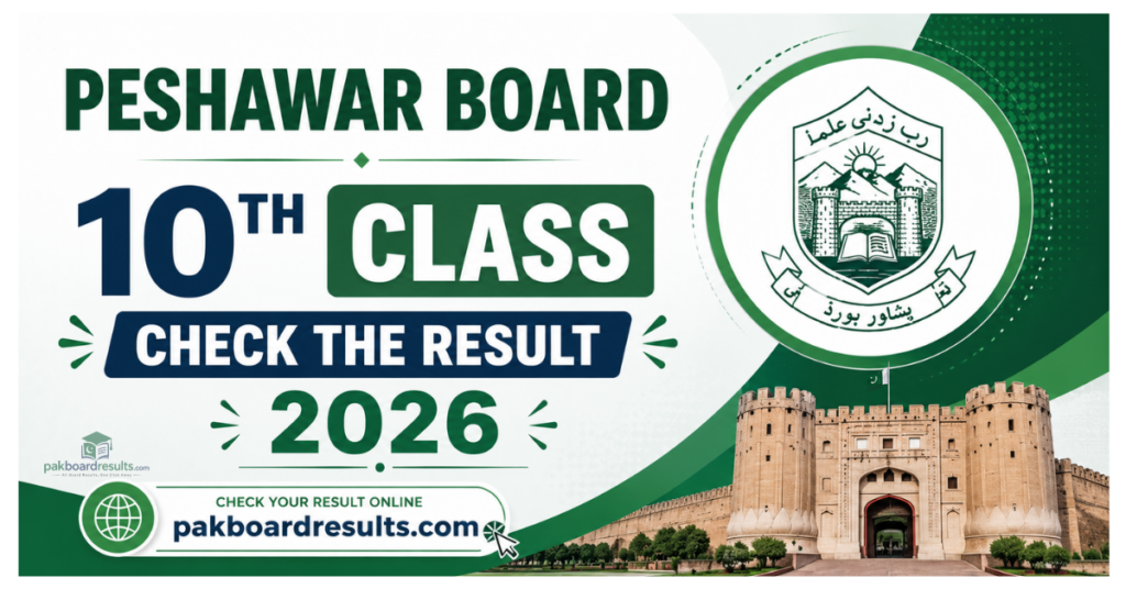 Peshawar Board 10th Class Check the result 2026