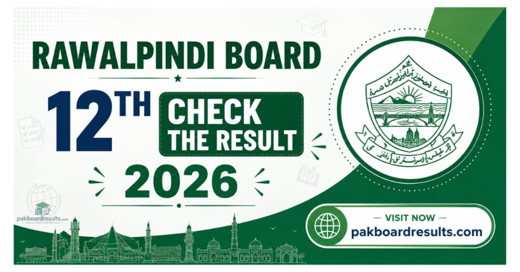Rawalpindi Board 12th Check the result 2026